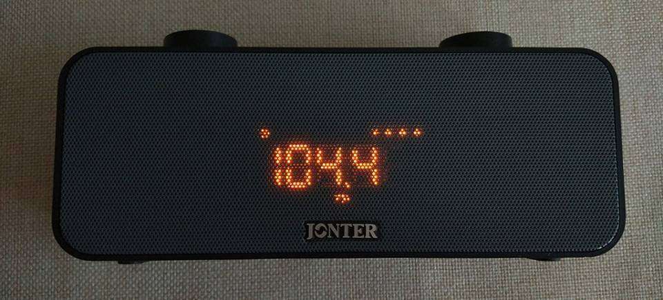 JONTER M39 - Bluetooth  колонка с часами и регулировкой громкости
