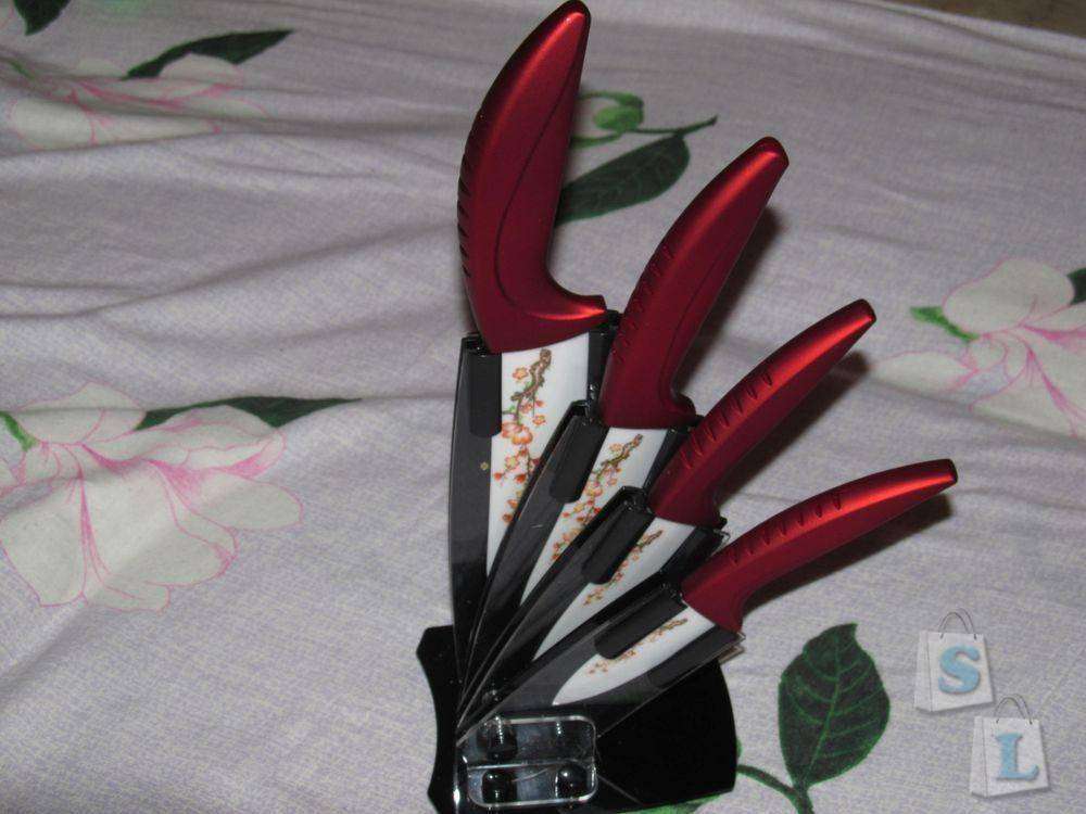 Banggood: Красивые керамические ножи на подставке