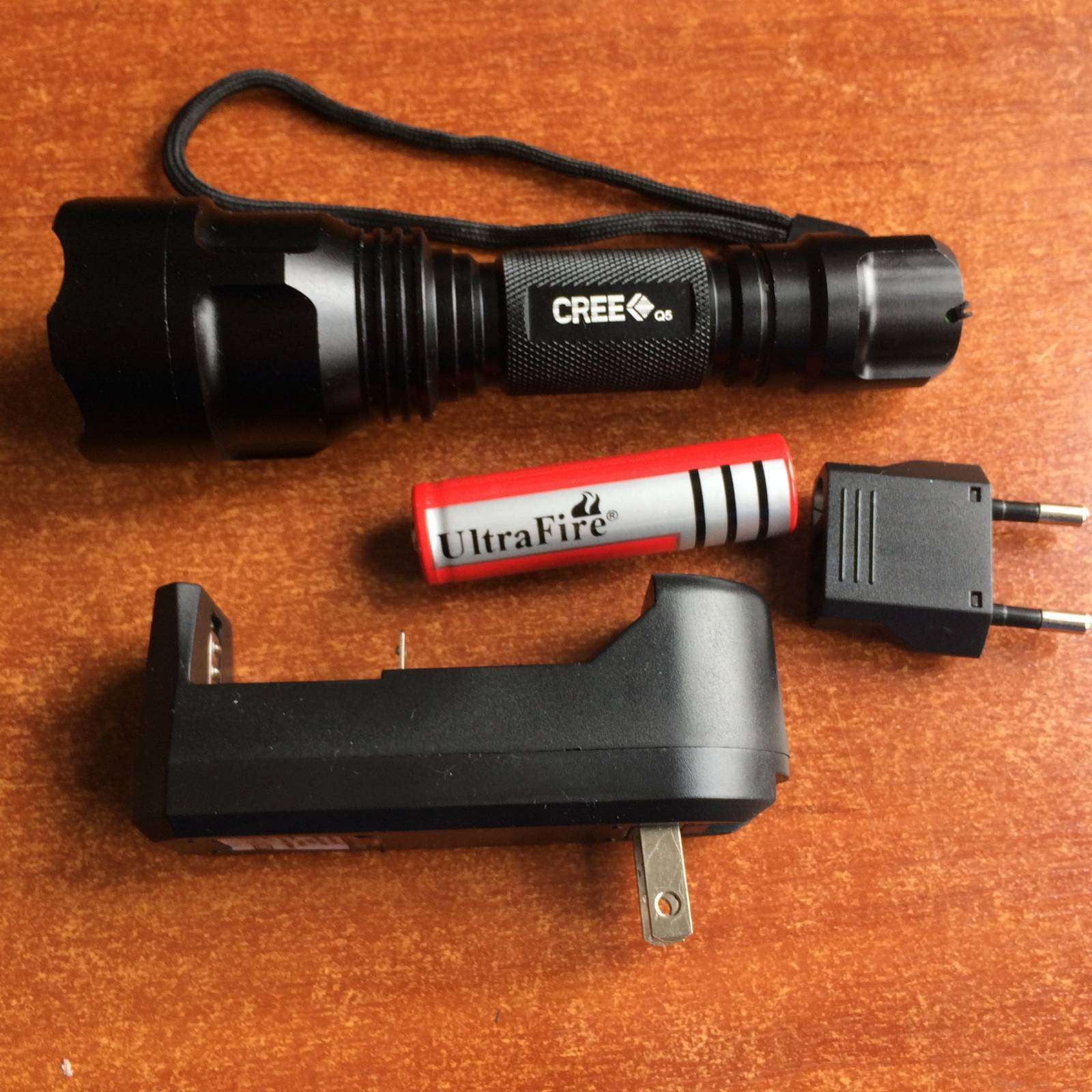Lightinthebox: UltraFire 5-Mode Cree XR-E Q5 LED Flashlight фонарик за 2,99 стоит ли?