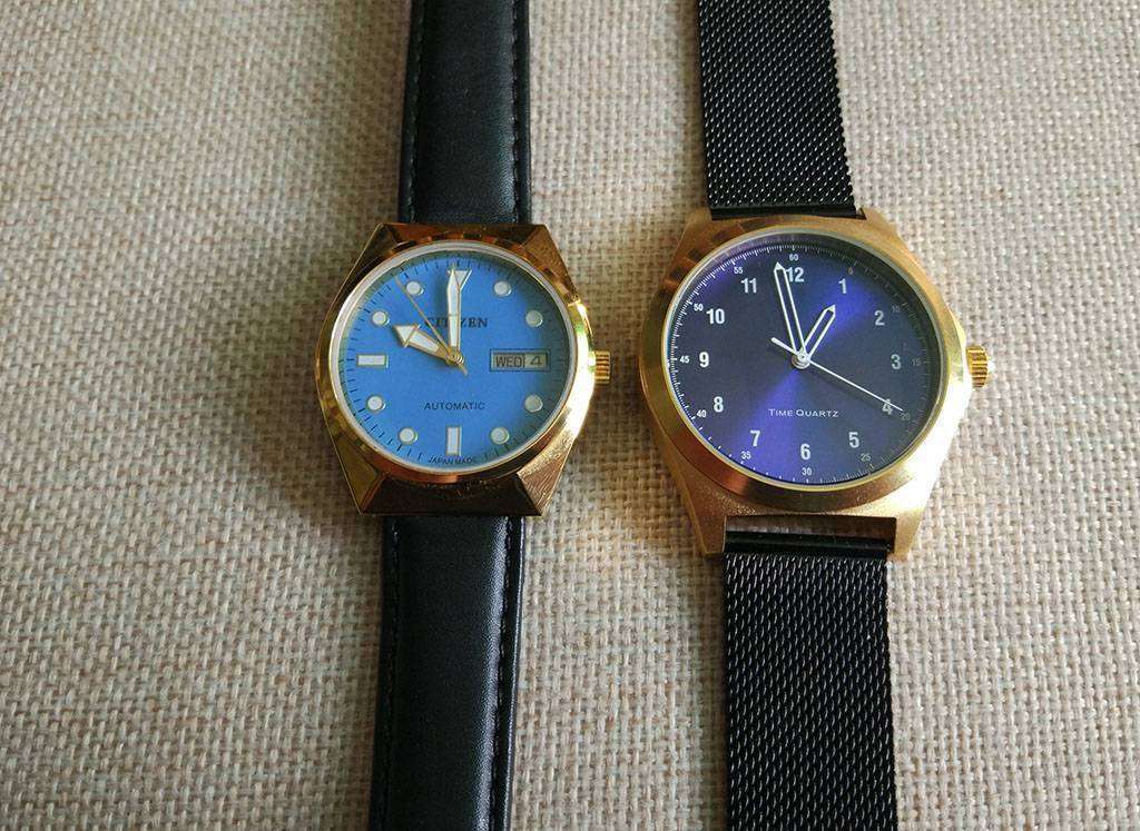 Aliexpress: Нарядные  часы  с циферблатом «синий металлик»