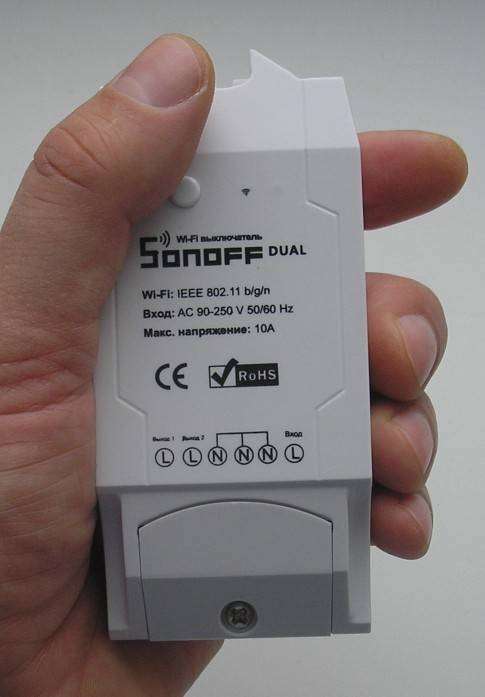 itead.cc: Управляемый по Wi-Fi smart-переключатель на две линии (Sonoff Dual WiFi)
