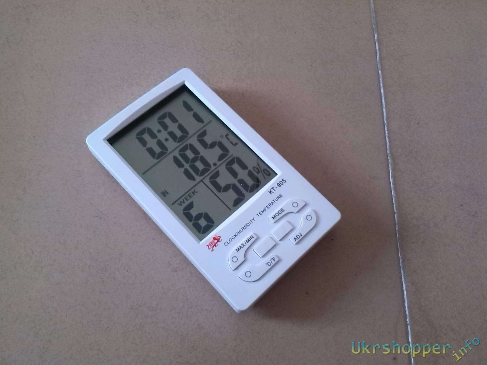 Aliexpress: 4.3&#39; Digital LCD Humidity / Hygrometer and Thermometer with Extra Sensor Cable (1*AAA included)