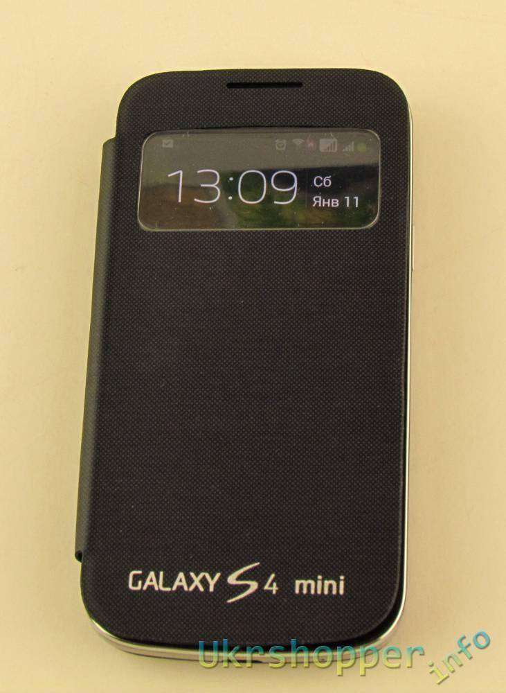 Ebay: Обзор действительно смарт чехла S view для Samsung Galaxy S4 mini