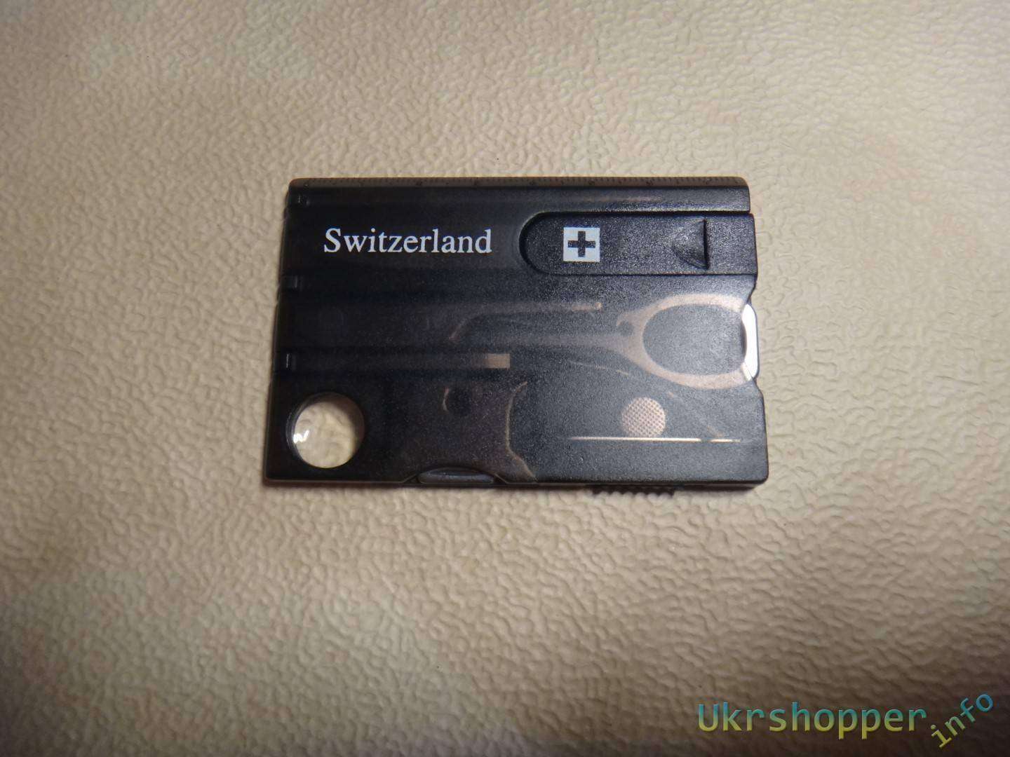 Banggood: Швейцарская кредитка мультитул или набор инструментов в кошельке