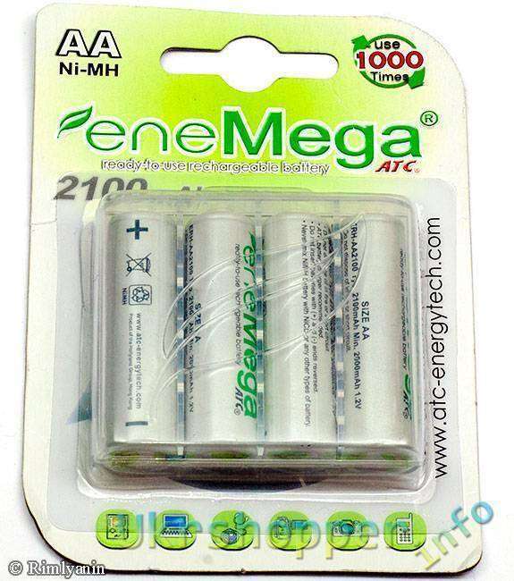 DealExtreme: Аккумуляторы EneMega Rechargeable 1.2V 2100mAh AA Ni-MH