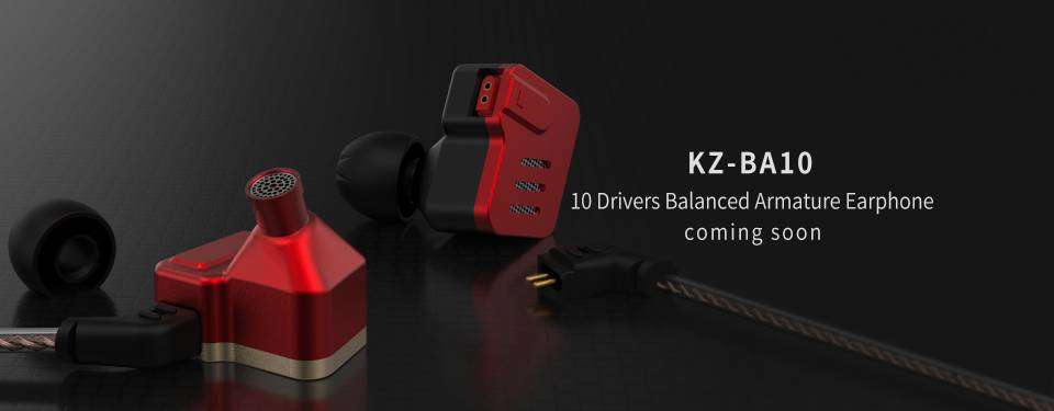 Aliexpress: Скидка на новые наушники от KZ | KZ BA10 55$ за версию без микрофона, 56$ с микрофоном.