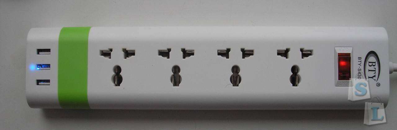 TVC-Mall: Универсальный Socket на 3 USB порта BTY S430
