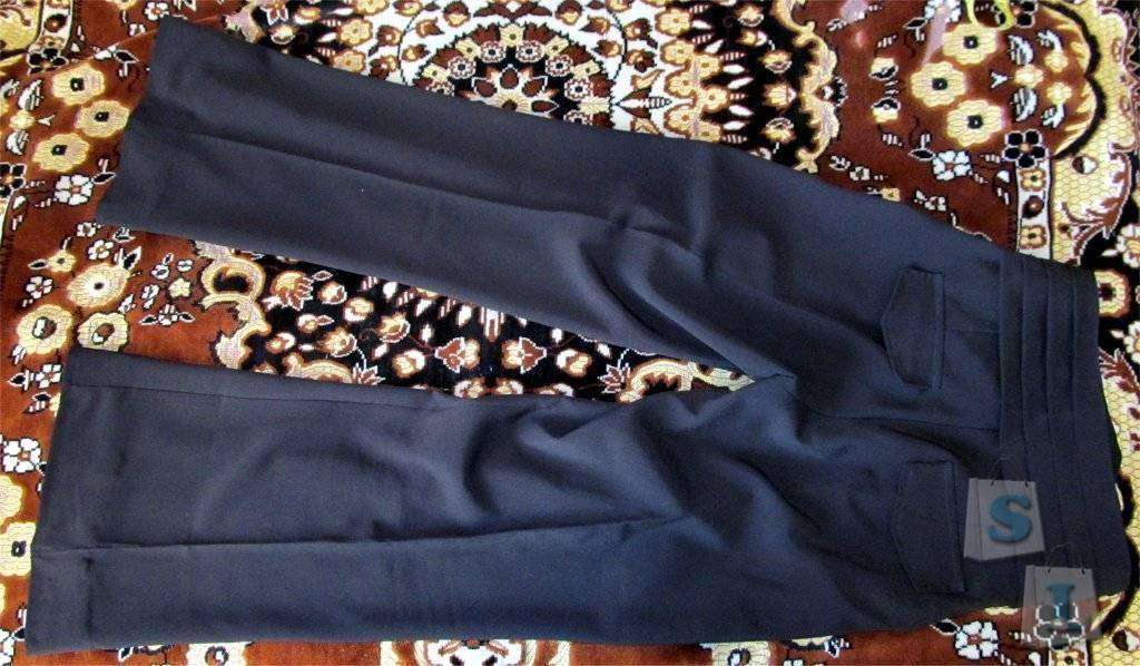 ChinaBuye: Женские чёрные расклёшенные брюки с высокой талией