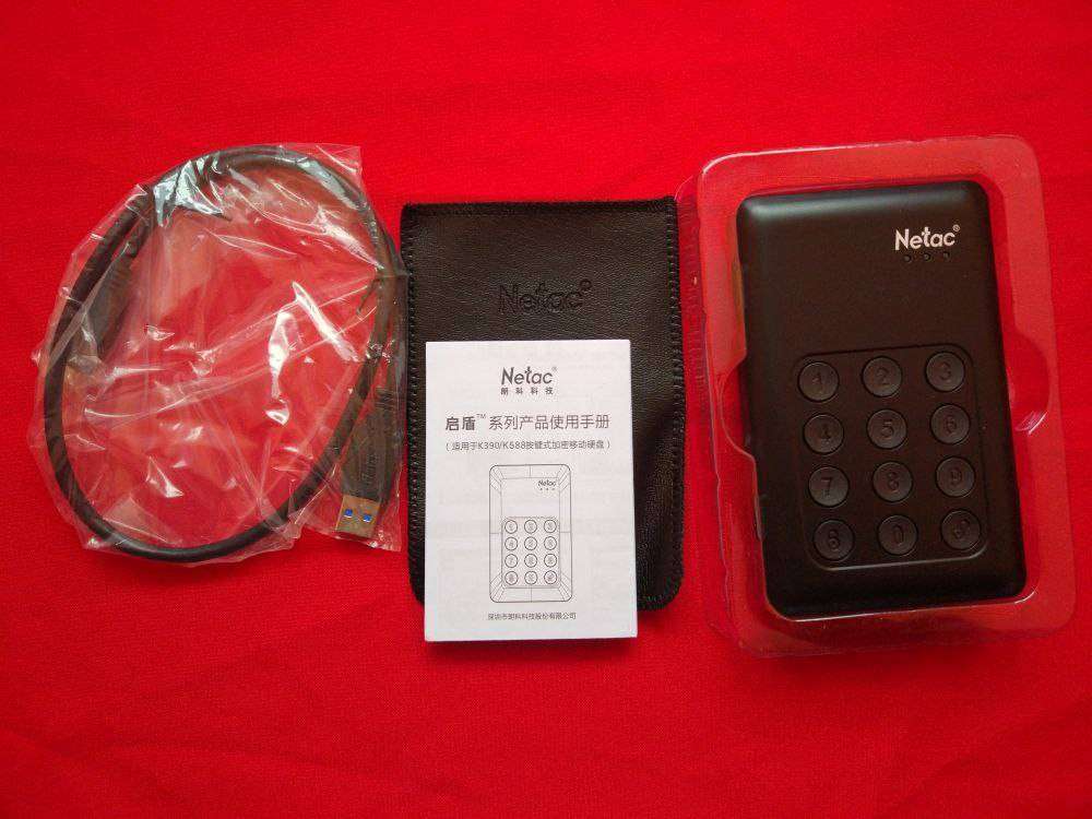 Другие - Китай: Netac K390. Внешний диск с AES-256 шифрованием (2TB USB 3.0 2,5&#39;)