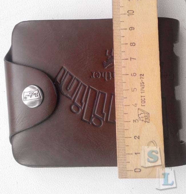 Aliexpress: Кожаный мужской бумажник (кошелек - двойная книжка с молнией) - год использования