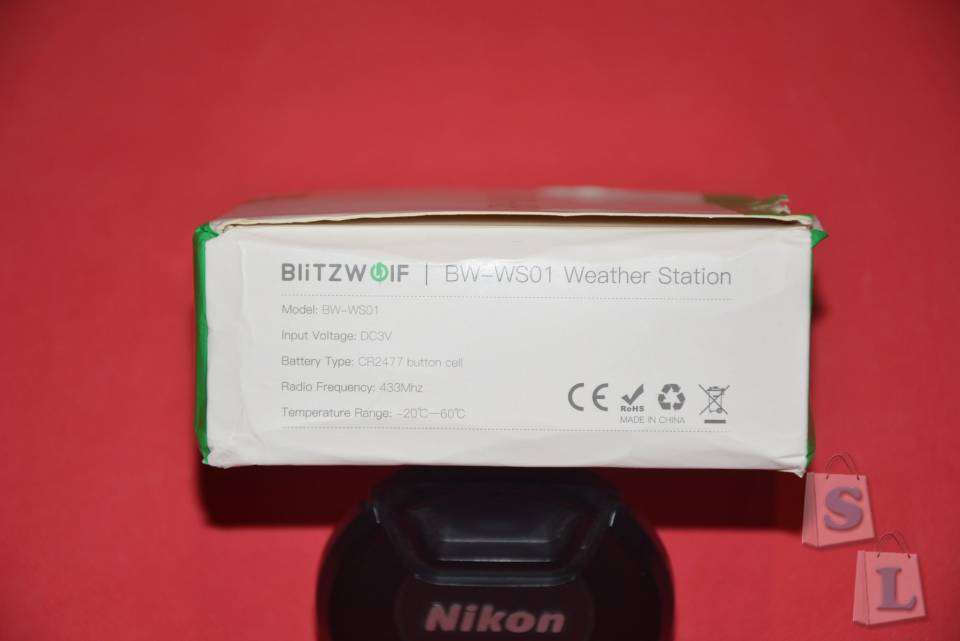 Banggood: Бытовой термометр-гигрометр BlitzWolf BW-WS01 с беспроводным датчиком