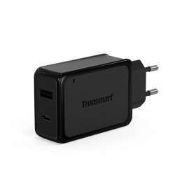 Tronsmart W2PE - сетевое ЗУ на 27W (1 USB 2,4А + Type C 3A)