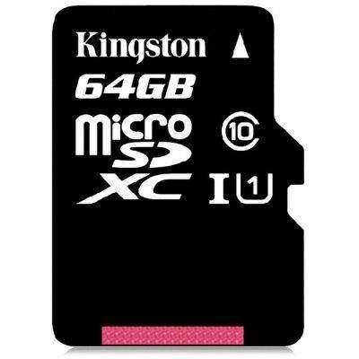 Kingston 64GB Micro SDXC карта памяти 10 класса