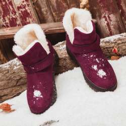 Зимние ботиночки цвета бордо