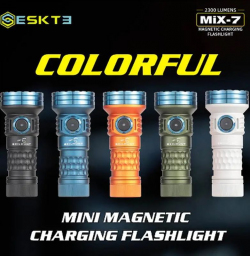Обзор фонаря SKILHUNT ESKTE MiX-7 - красивейшая малютка с Nichia 519A 4500K+RGB+UV
