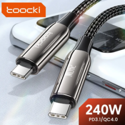 Toocki 240W USB C To Type C Cable: Быстрая Зарядка в Действии!