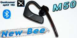 New Bee M50: Bluetooth-гарнитура с aptX Adaptive и шумоподавлением CVC 8.0