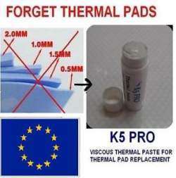 K5 Pro или что делать если под рукой нет термопасты