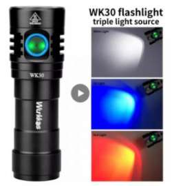 Обзор фонаря Wurkkos WK30 - LH351D, красный, УФ, зарядка, стабилизация