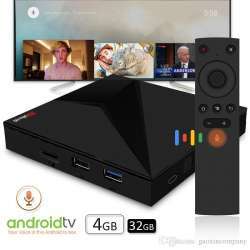 Смарт TV приставка Wechip X88 (4/32Gb) c голосовым поиском на Андроид ТВ.