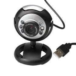 Простая веб-камера с LED подсветкой и микрофоном.