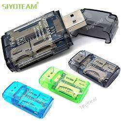 (SIYOTEAM) SY-568 ALL in One High Speed USB 2.0 T-Flash SD SDHC Micro SD MS PRO DUO Mini SDHC Memory Card Reader