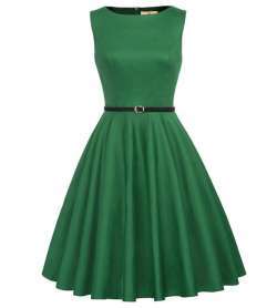 Платье с юбкой солнце-клеш от Grace Karin, цвет зеленый