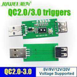 USB триггер JUWEI для включения режимов Quick Charge 2.0, 3,0 - 5, 9, 12 и 20 Вольт