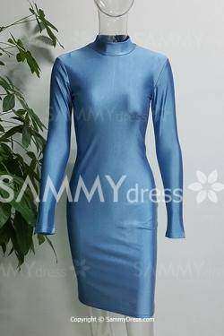Облегающее платье Bodycon цвета 'голубой металлик'